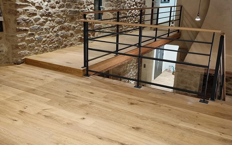 Parquet bois massif colé